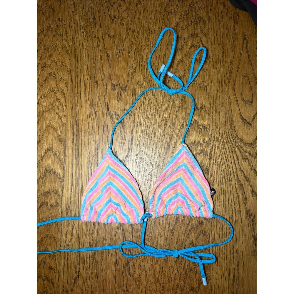 Triangl Sherbet Terrycloth Bikini Triangle Top Size XS